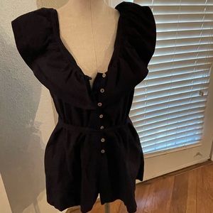 Free People Ruffle Romper